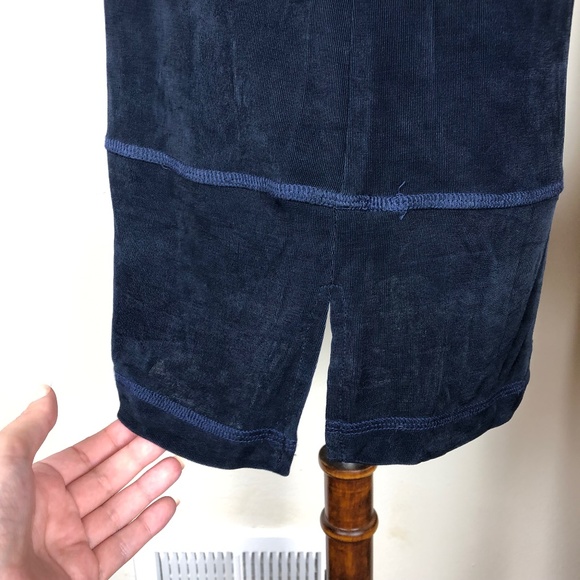 Knit Tee Abstract Graphic Navy Blue Size 8 Medium - Picture 6 of 10